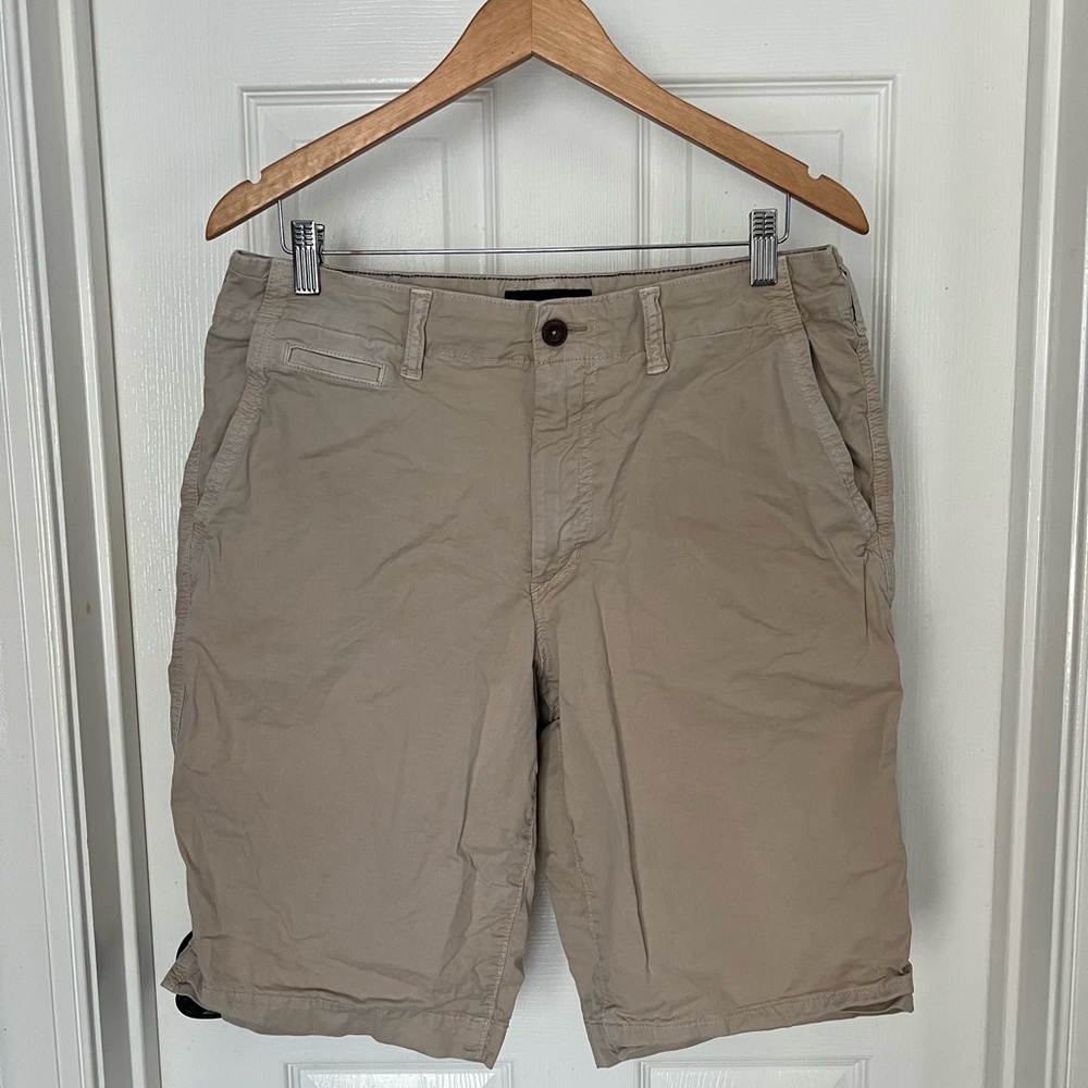 AE Flex Longer Length Lived-In Khaki Short